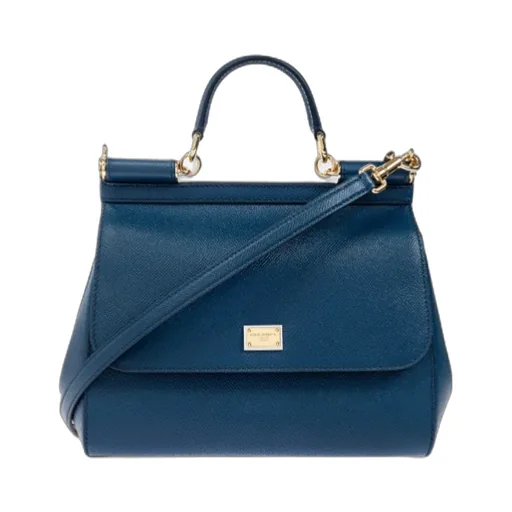 Medium Sicily Leather Tote Bag