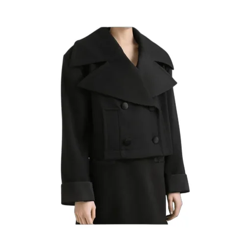 Cropped Double-Breasted Jacket