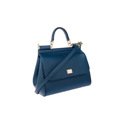 Medium Sicily Leather Tote Bag