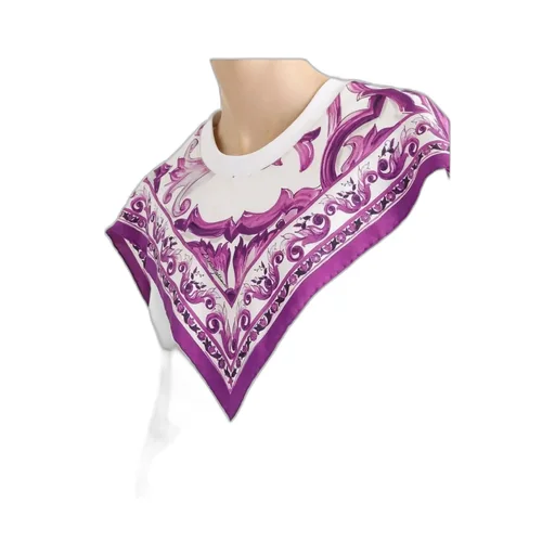 Foulard-Panelled Cotton T-Shirt