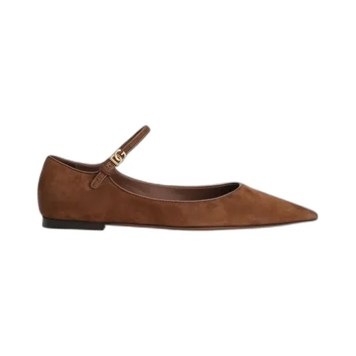 Pointed-Toe Ankle-Strap Flats