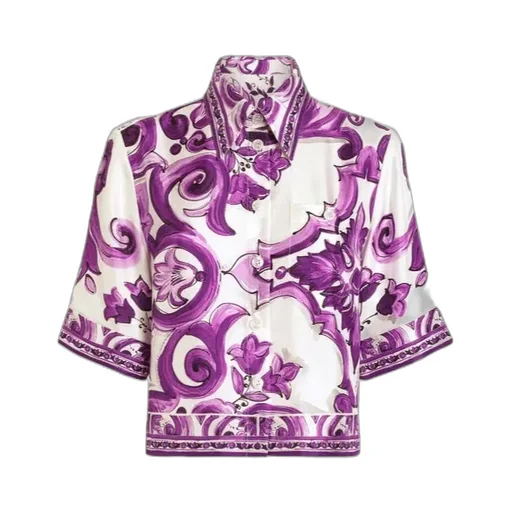 Majolica-Print Shirt