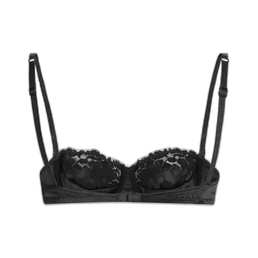 Lace Satin Balcony Bra