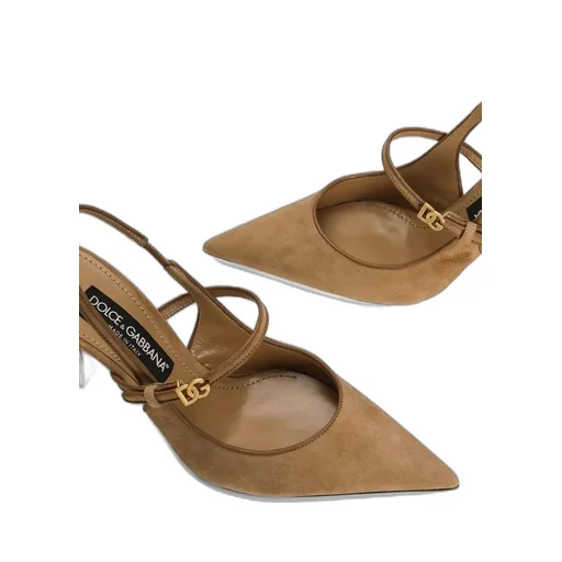 Logo-Appliqué Slingback Pumps