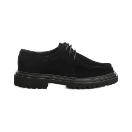 Suede Lace-Up Derby Shoes