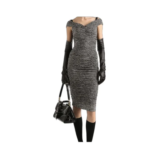 Off-Shoulder Midi Dress