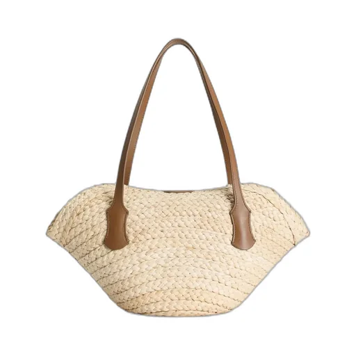 Woven Raffia Basket Bag