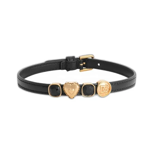 Embellished Leather Choker
