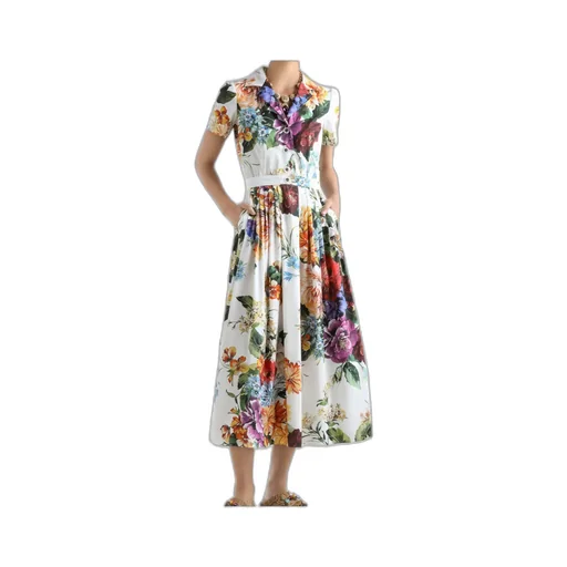 Floral-Print Maxi Skirt