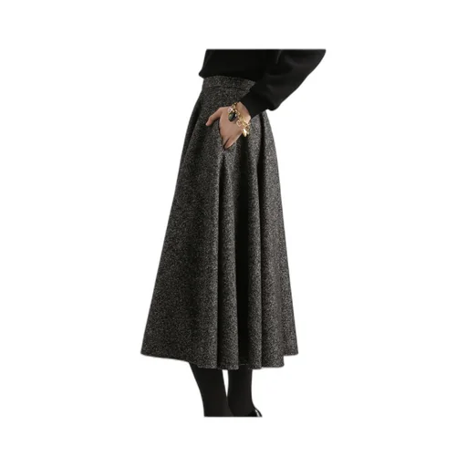 Flared Midi Skirt