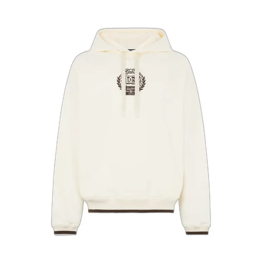 Logo-Embroidered Ribbed-Cuff Hoodie