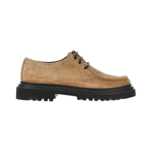Suede Lace-Up Derby Shoes