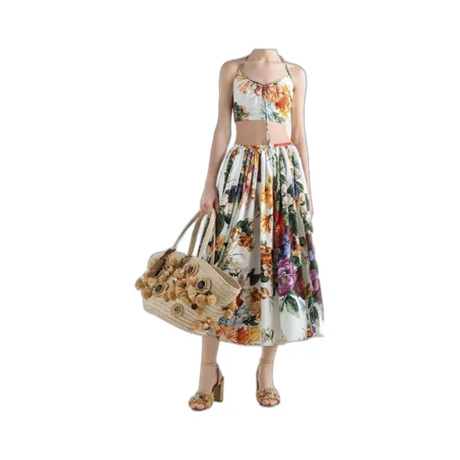 Floral-Print Cotton Top