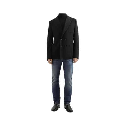 Double-Breasted Silk Blazer