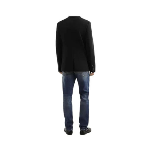 Double-Breasted Silk Blazer