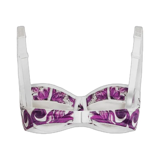 Graphic-Print Bra