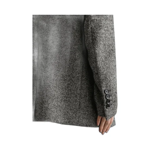 Herringbone Double-Breasted Jacket
