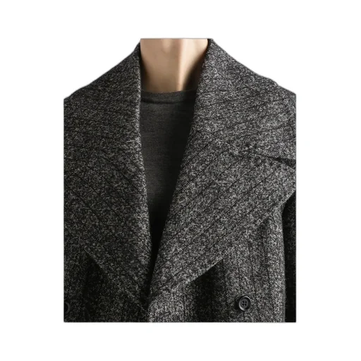 Striped Double-Breasted Jacket