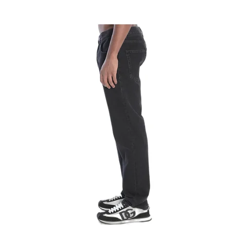 Logo Plaque Cotton Jeans