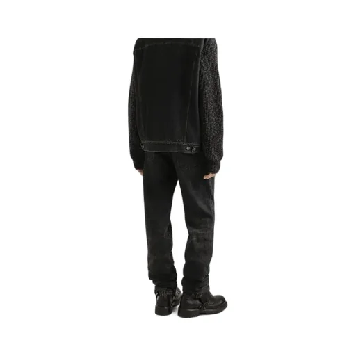 Logo Plaque Cotton Jeans