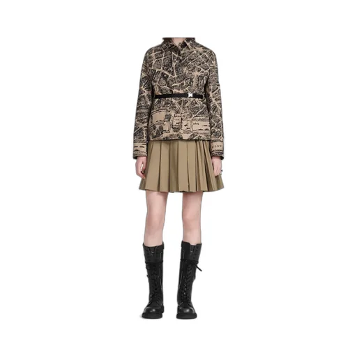 Pleated Short Skirt