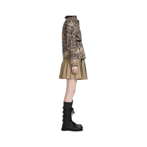 Pleated Short Skirt