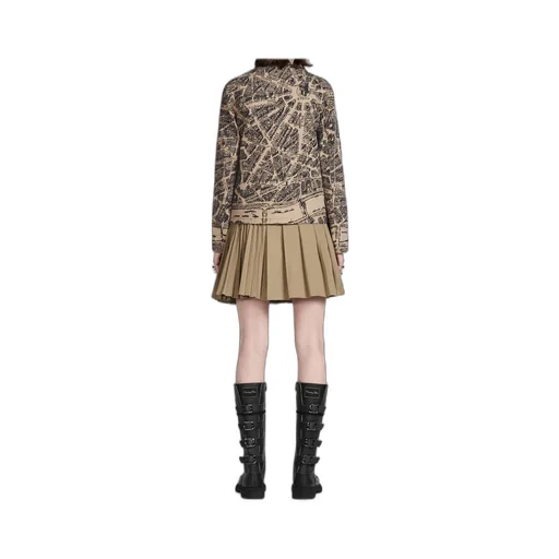 Pleated Short Skirt