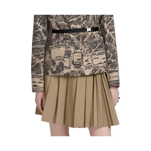 Pleated Short Skirt