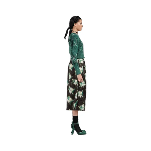 Mid-Length Straight-Cut Skirt