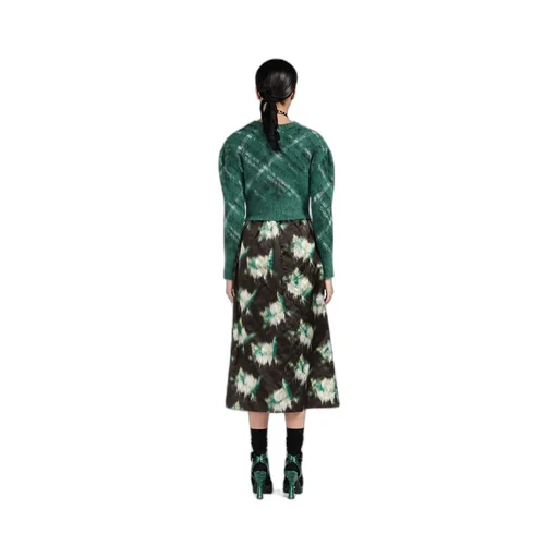 Mid-Length Straight-Cut Skirt