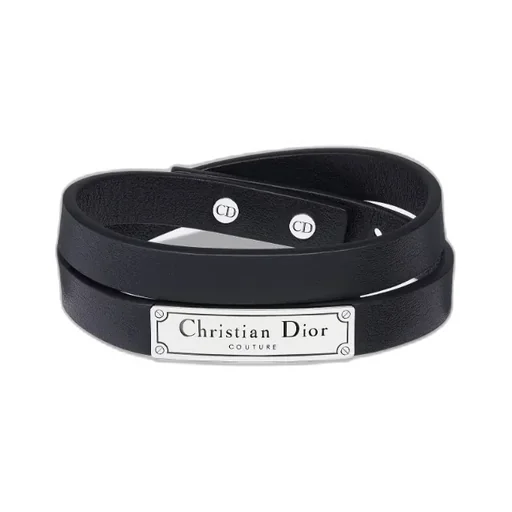 Couture Leather Double Bracelet