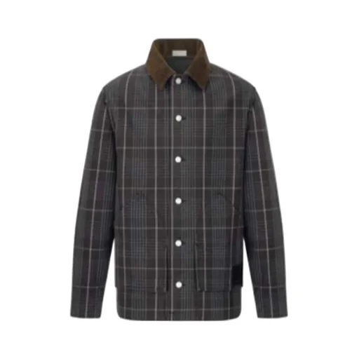 Checked Long-Sleeved Jacket