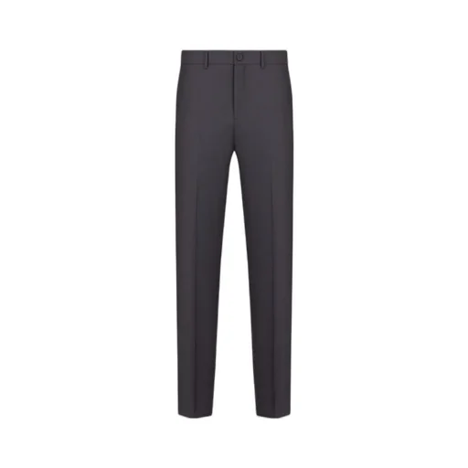 Button Detailed Straight-Leg Trousers