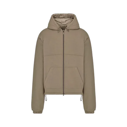 Logo Embroidered Zip-Up Jacket