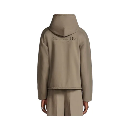 Logo Embroidered Zip-Up Jacket