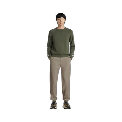 Logo Patch Belted-Waist Trousers