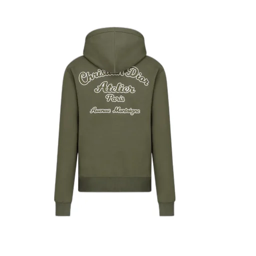 Logo Embroidered Drawstring Hoodie