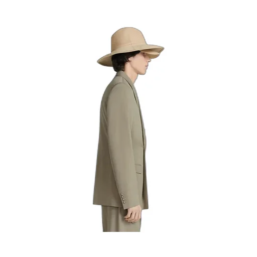 Double-Breasted Buttoned Blazer