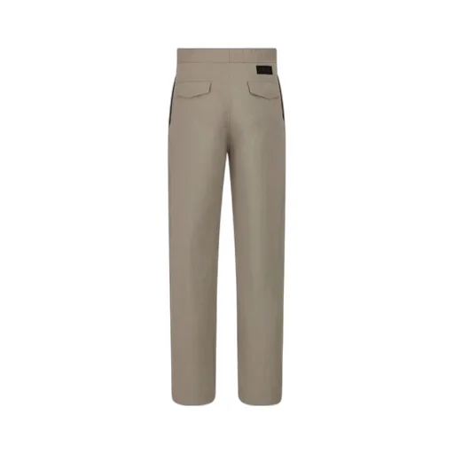 Logo Patch Belted-Waist Trousers