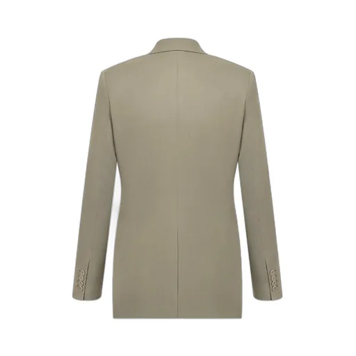 Double-Breasted Buttoned Blazer