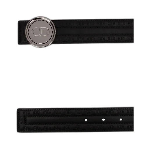 Logo Plaque Buckled Belt