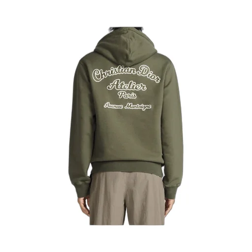 Logo Embroidered Drawstring Hoodie