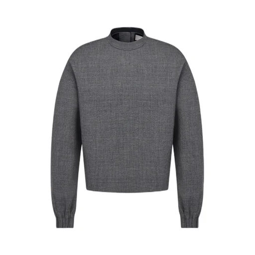 Button Detailed Crewneck Top