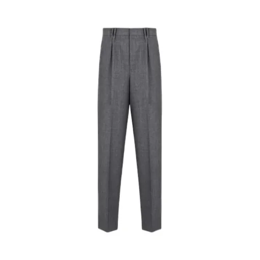 Homme Straight-Leg Pleated Pants