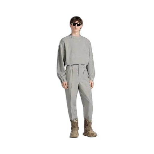 Straight Leg Pleated Pants