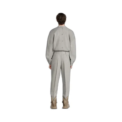 Straight Leg Pleated Pants
