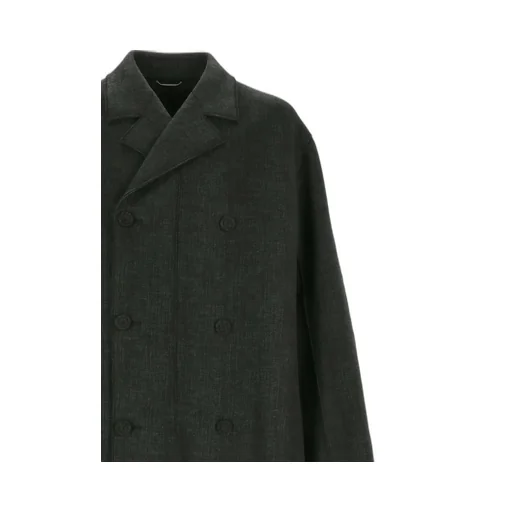 Double-Breasted Long-Sleeved Coat