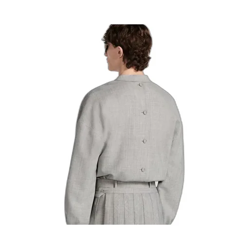 Button Detailed Crewneck Top
