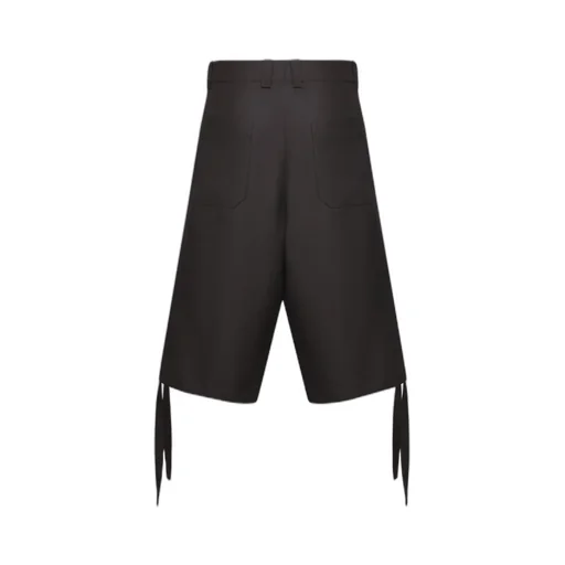 Wide-Leg Bermuda Shorts