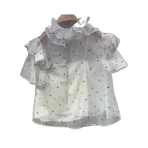 Lotus Leaf Edge Design Blouse